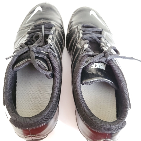 Nike Wmns Musique V Black Leather Sneakers Size 10 - Picture 2 of 11
